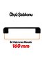 Furniture Kitchen Cabinet Drawer Drawer Cupboard Metal Handle Grip Handles 160 Mm 10 Pcs Oval Black - 2