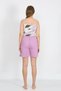 Fashion Line Women's Rope Strap Cotton Combed Shorts Set Lilac 3620 - 5