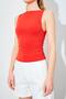 Women's Red Boat Neck Gathered Sides Sandy Blouse - 5