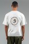 Oversized Men's Crew Neck Silver Gray T-Shirt - 2