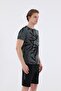 Regular Men's Crew Neck Black T-Shirt - 3