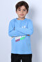 Boy's Long Sleeve Tshirt Never Gi̇ve up Printed Crewneck D10 - 3
