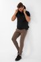 Regular Men's Hooded Black-Tan Vest - 5