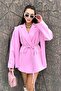 Tie-Detail Oversized Blazer Jacket - 2
