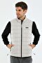 Regular Men's Mock Neck Stone Color Vest