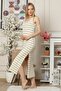 Thick Straps Combed Cotton Long Nightgown 951