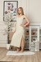 Thick Straps Combed Cotton Long Nightgown 951 - 2