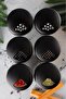 6 Pieces Plast Glass Spice Set - Salt Shaker and Pepper Shaker Set - 2