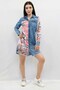 Fashion Line Design Denim Dress - 5
