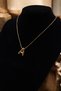 Women's Steel Balloon Letter Necklace. Steel Necklace with Letter A. - 2