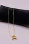 Women's Steel Balloon Letter Necklace. Steel Necklace with Letter A. - 6