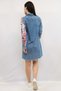 Fashion Line Design Denim Dress - 4