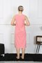 Fashion Line Women's Thick Strap Combed Cotton Long Pink Nightgown 12001 - 3
