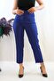 Fashion Line High Waist Trousers Cobalt Blue