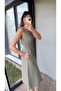 Buttoned Linen Dress - 4