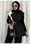 سترة نسائية ذات جودة عالية بحزام كبير الحجم L