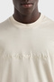 Logo Embroidered Cotton Regular Fit Crew Neck t Shirt Men's t Shirt Em 001070   Af13747 - 3