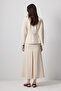 Bluz Skirt Knitted Suit - 4