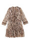 Zebra Pattern Long Sleeve Dress for Kids - 5