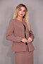 Oval Collar Classic Jacket with Side Pockets - Brown - 1043100 - 5