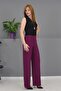 Wide Leg Trousers - Plum - 5002100 - 3