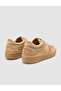 100% Genuine Leather Suede Tan Women's Sports Shoes - 3