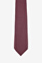 Men's Claret Red Patterned Tie - 2