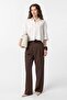 White Crop Textured Women's Shirt - 2