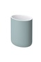 EKOLN Toothbrush Holder – Light Grey-Turquoise, Durable Stoneware, Stylish & Hygienic Bathroom