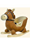 Rocking, Riding and Jumping Plush Horse Figure Toy (100% Solid Balance Toy)