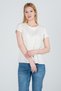 100% Cotton Striped Low Arm Tip Double Women's T-Shirt - with Different Color Options - 2