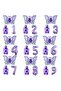 Purple Butterfly 5 Year Old Foil Balloon Set - 2