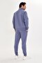 Half Zipper Cotton Men's Tracksuit Set Gray Melange 5709-g - 6