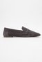 Morne Smoked Suede Genuine Leather Women's Loafer Shoes - 6
