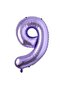 Purple Butterfly 9 Year Old Foil Balloon Set - 3
