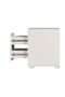 Ezekiel Night Stand Multifunctional Bedside Table-White / Silver L52xW40xH47.5cm - 6
