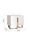 New Poliana Nightstand Multifunctional Bedside Table-Beige L58xW41.5xH53cm - 7