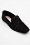 Morne Black Suede Genuine Leather Women's Loafer Shoes - 3