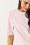 Women's Light Powder Crew Neck Padded Cotton Basic T-Shirt 241134 60283128 - 4