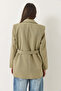 Women's Mint Green Belted Detailed Lined Blazer Jacket 8132 60283134 - 7