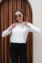 Women's Embroidery Detailed Crop Shirt - 3