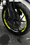 For Cfmoto Clx 250 Neon Yellow Wheel Rim Strip Sticker Set (8 Pieces) - 4
