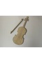 Kids Violin Wood Mdf Laser Cut Violin 3mm (18.5*51cm) Special for April 23 Activities
