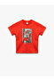 Ataturk Printed Crew Neck Short Sleeve Cotton T-Shirt