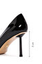 Black Leather Stiletto - Women's Heeled Shoes 24sfd 100816 - 2
