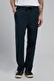 New Beach Chino Normal Waist Regular Cut Straight Leg 100% Cotton Navy Blue Men's Trousers - 2