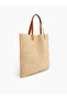 Lcw Accessories Ecru Women's Straw Shoulder Bag - 7