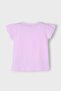 Girl's 2-10 Years Old Patterned Short Sleeve T-Shirt 3015 Pink - 2