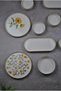 14 Piece 6-Person Handmade Breakfast Set Ceramic Presentation Set - 4