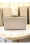 Nude Color Non-Marking Glitter Satin Women's Evening Dress Bag - 7